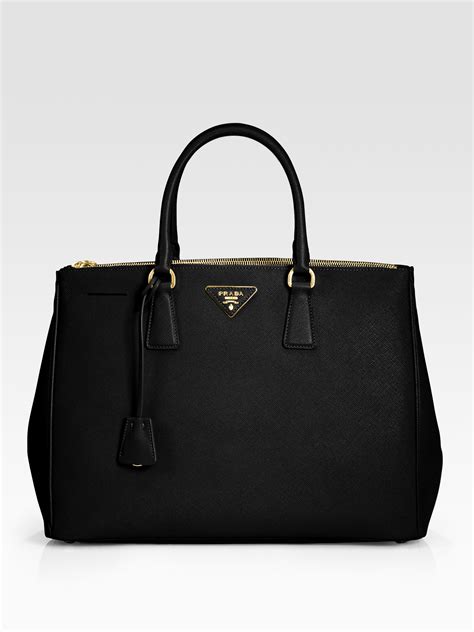 prada saffiano double zip tote large|Prada saffiano tote price.